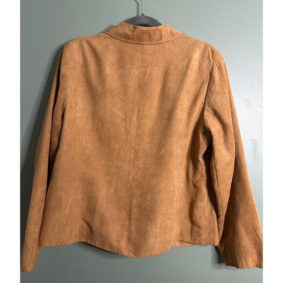 Studio Works Blazer Women’s 14 Deep Tan Fall quiet Luxury old money academia - Picture 6 of 8